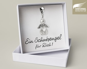 Guardian Angel Gift with Custom Text & Box – Personalized Pendant for Girlfriend, Mom, Grandma, Christmas or Cheer-Up