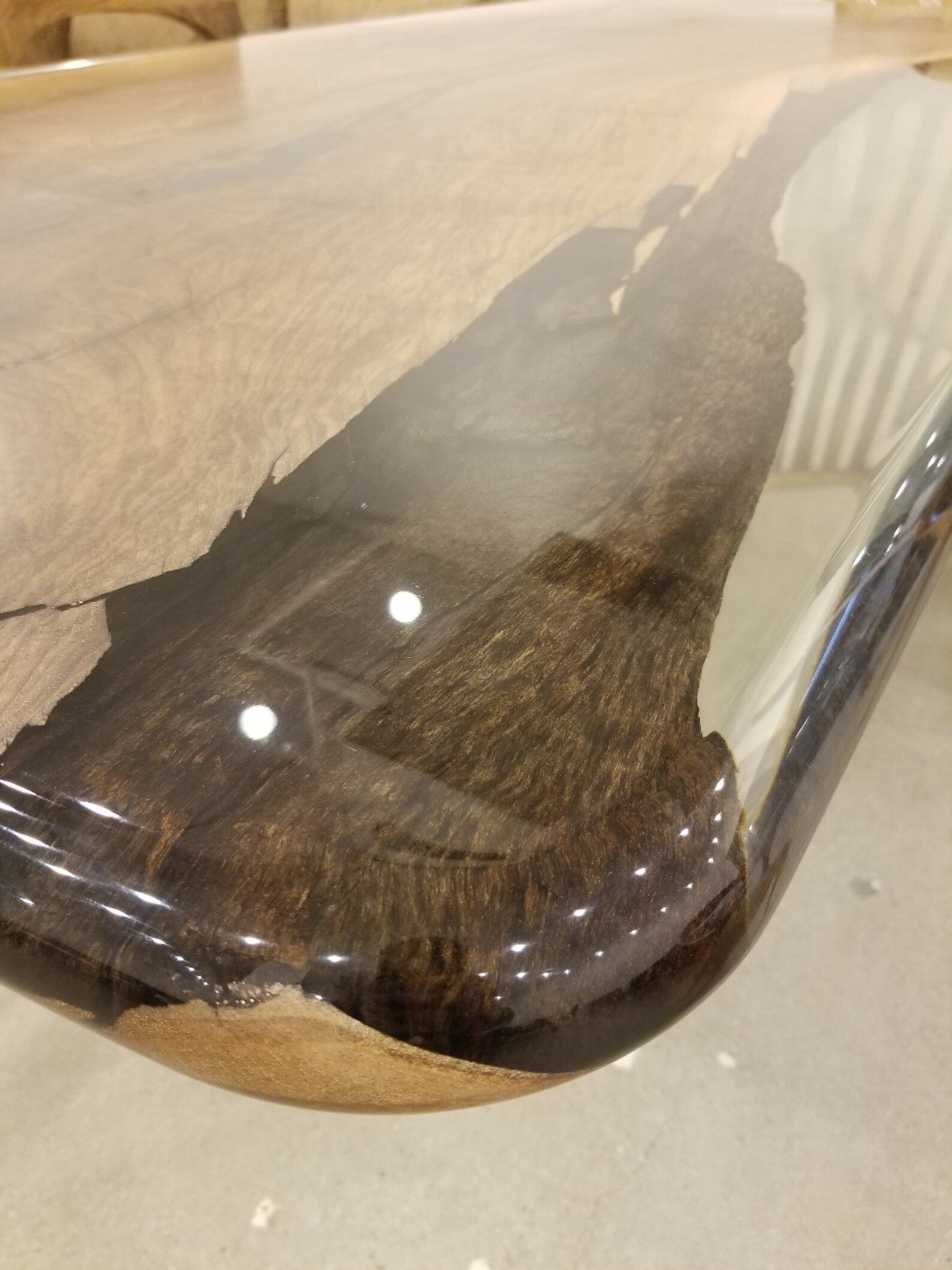 Walnut Epoxy Table Etsy