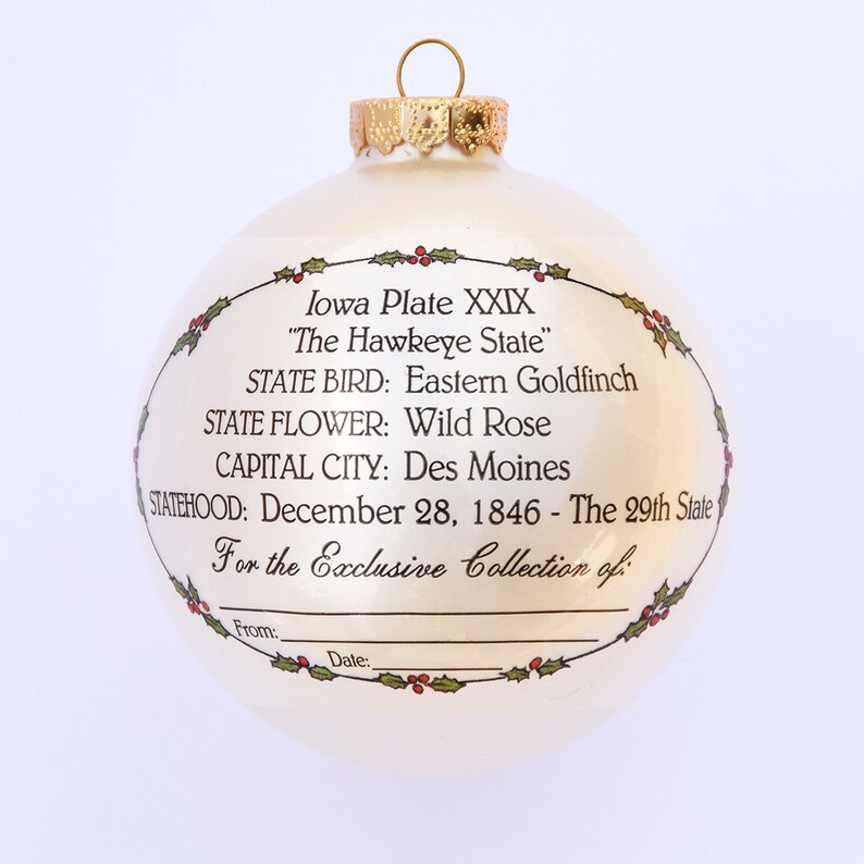 Iowa Art of the States Christmas Ornaments image 2