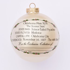 Oklahoma Art of the States Christmas Ornaments image 2