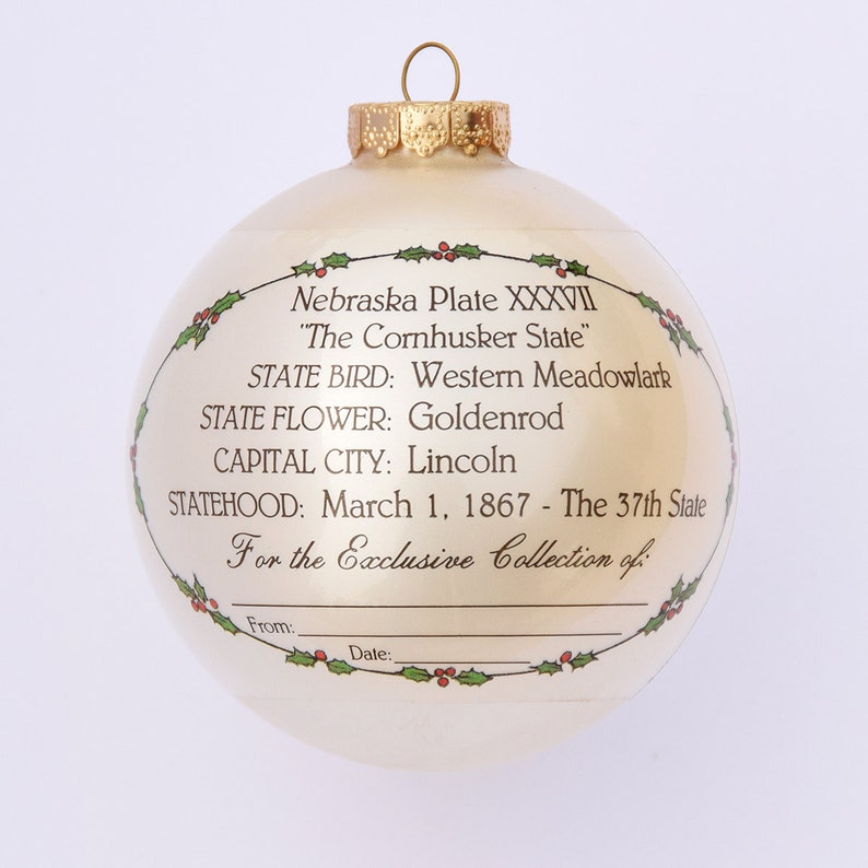 Nebraska Art of the States Christmas Ornaments image 2