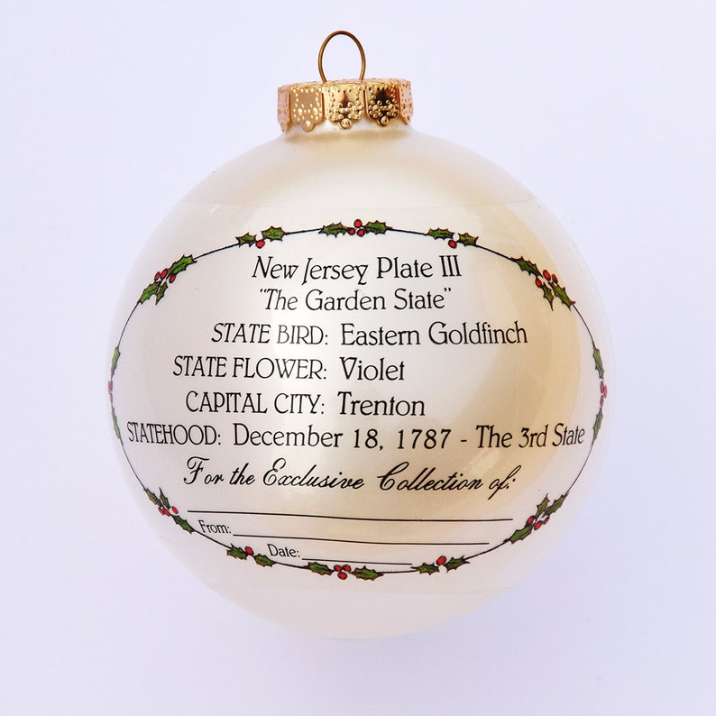 New Jersey Art of the States Christmas Ornaments image 2