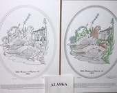 Alaska - Black Line Drawing Limited Edition Bundle
