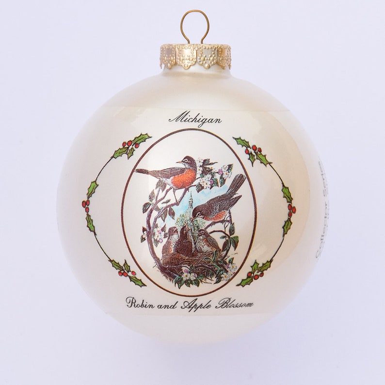 Michigan Art of the States Christmas Ornaments image 1