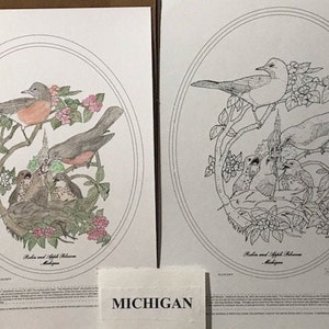 Michigan Black Line Drawing Limited Edition Bundle image 1