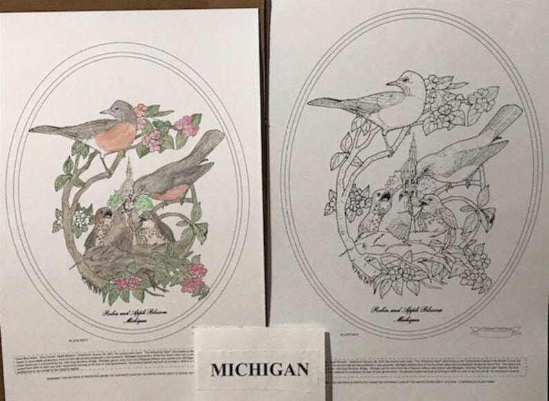 Michigan Black Line Drawing Limited Edition Bundle image 1