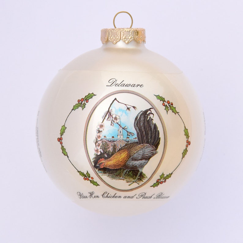 Delaware Art of the States Christmas Ornaments Etsy