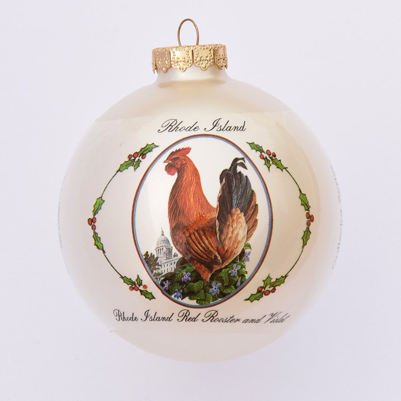 Rhode Island Art of the States Christmas Ornaments image 1