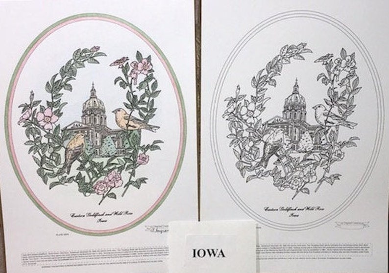 Iowa Black Line Drawing Limited Edition Bundle image 1