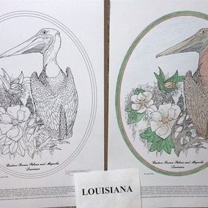 Louisiana Black Line Drawing Limited Edition Bundle image 1