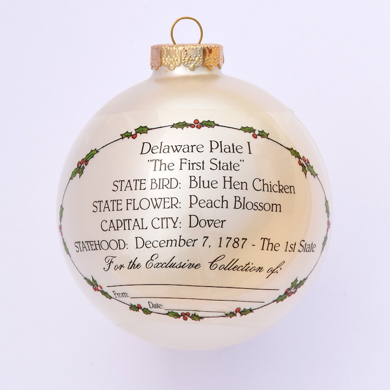 Delaware Art of the States Christmas Ornaments image 2