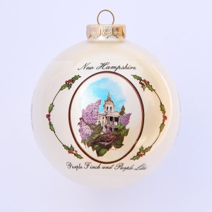 New Hampshire Art of the States Christmas Ornaments image 1