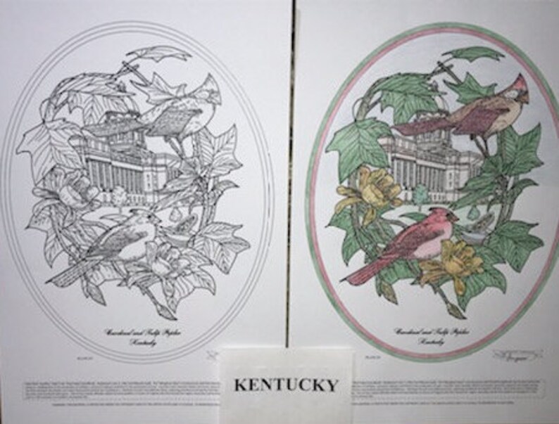 Kentucky Black Line Drawing Limited Edition Bundle image 1
