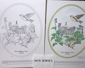 New Jersey - Black Line Drawing Limited Edition Bundle