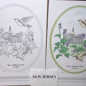 New Jersey Black Line Drawing Limited Edition Bundle image 1