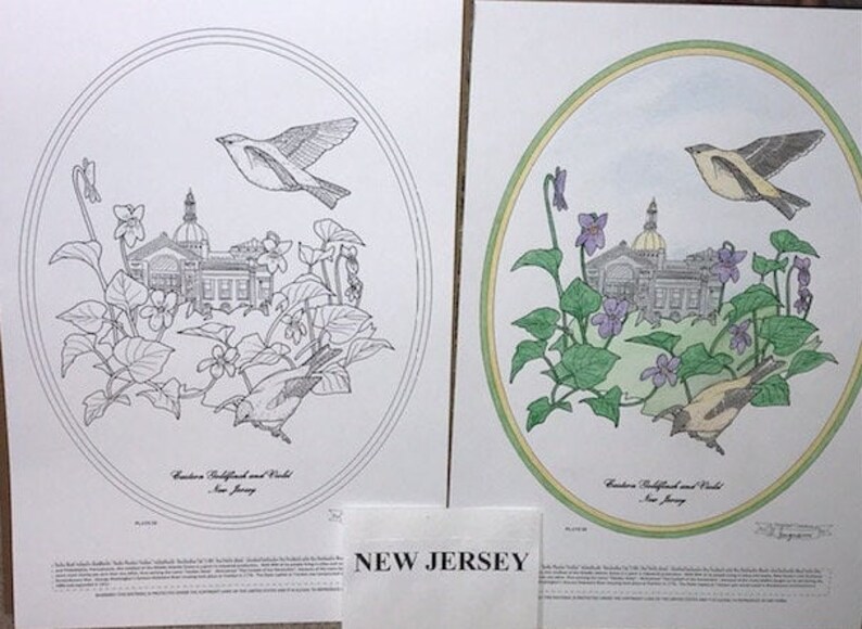 New Jersey Black Line Drawing Limited Edition Bundle image 1