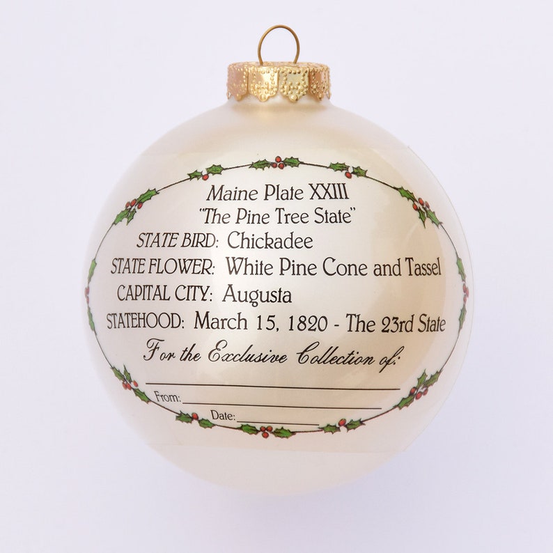 Maine Art of the States Christmas Ornaments image 2