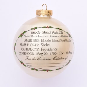 Rhode Island Art of the States Christmas Ornaments image 2