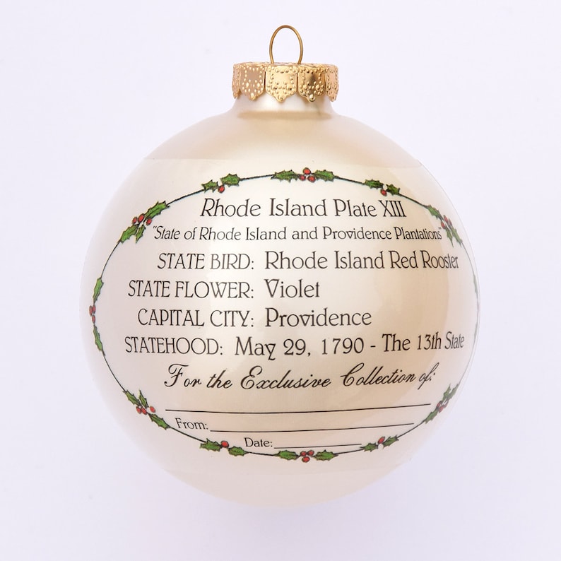 Rhode Island Art of the States Christmas Ornaments image 2