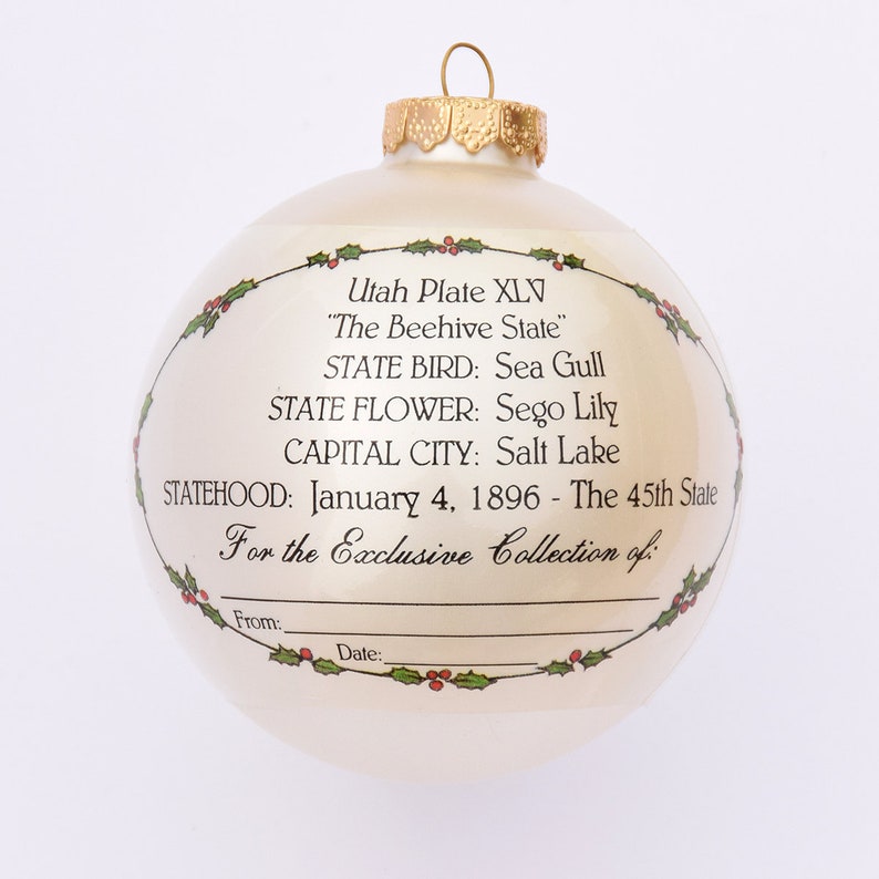 Utah Art of the States Christmas Ornaments image 2