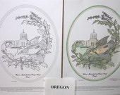 Oregon - Black Line Drawing Limited Edition Bundle