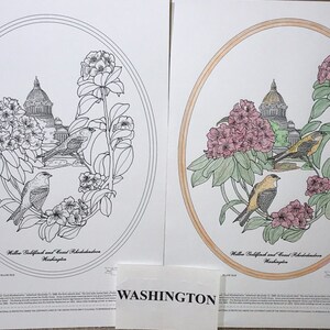 Washington Black Line Drawing Limited Edition Bundle image 1