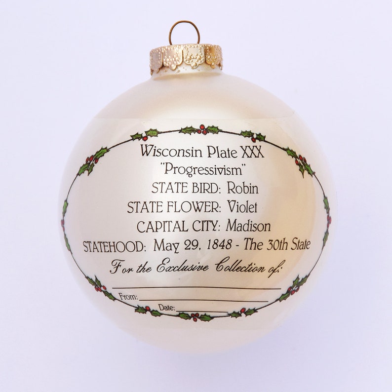 Wisconsin Art of the States Christmas Ornaments image 2