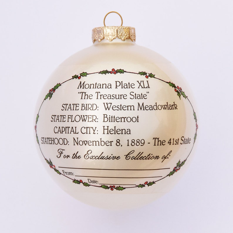 Montana Art of the States Christmas Ornaments image 2