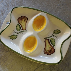 Vintage 70s Egg Platter - Serving Platter