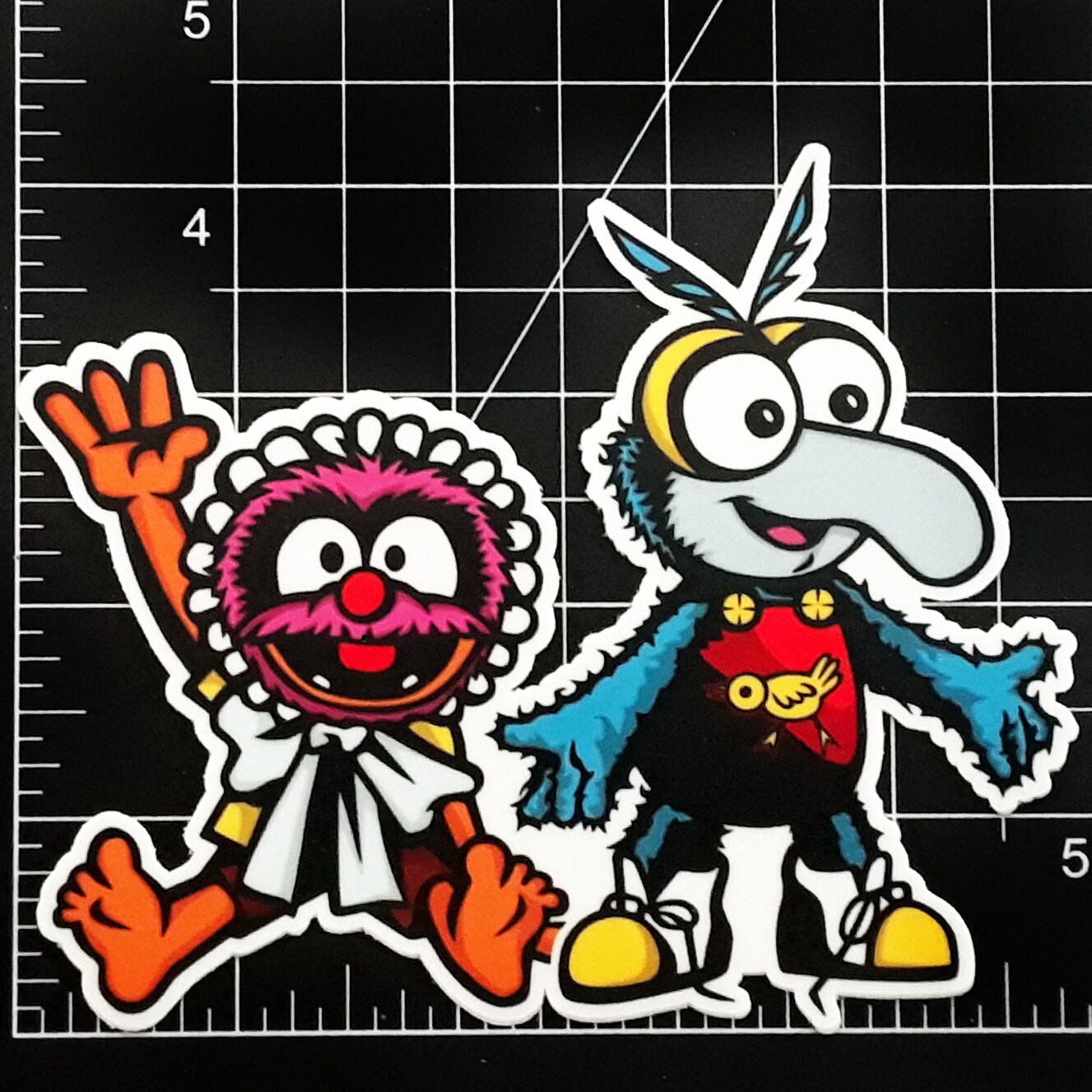 80's Muppet Babies Stickers Beaker Bunsen Animal Gonzo Etsy