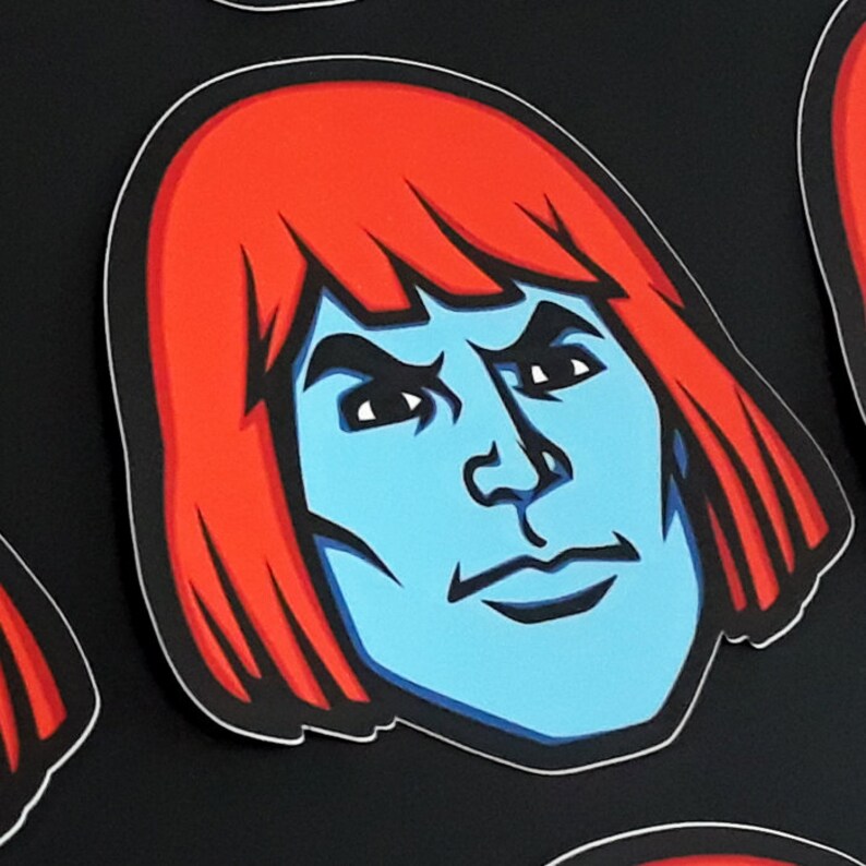 Faker He-Man and His Power Sword 80s MOTU Retro Cartoon Vinyl Art Stickers!