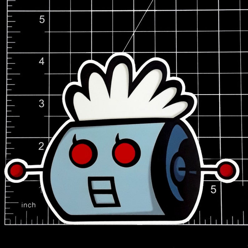 Rosie from The Jetsons Die-Cut Vinyl Art Sticker and Acrylic Pin!