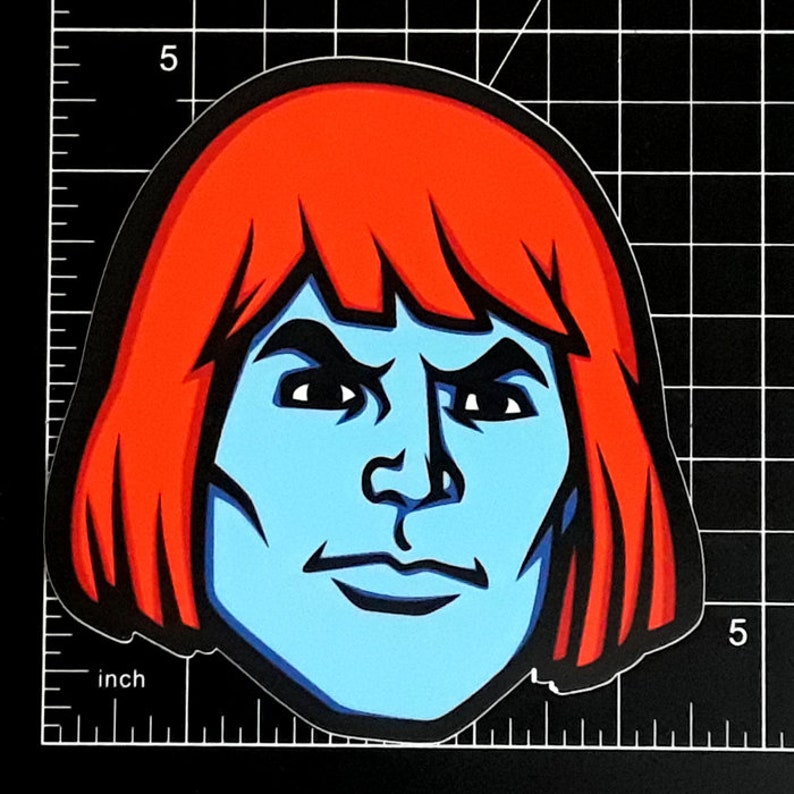 Faker He-Man and His Power Sword 80s MOTU Retro Cartoon Vinyl Art Stickers!