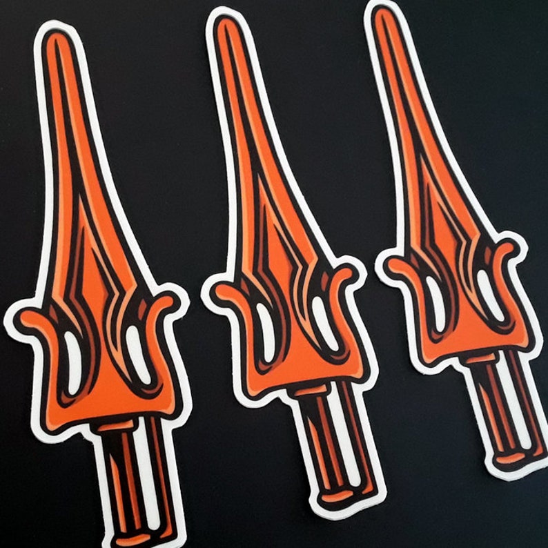 Faker He-Man and His Power Sword 80s MOTU Retro Cartoon Vinyl Art Stickers!