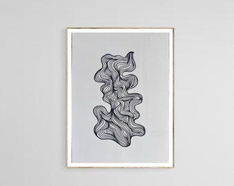 Abstract Line Art Painting