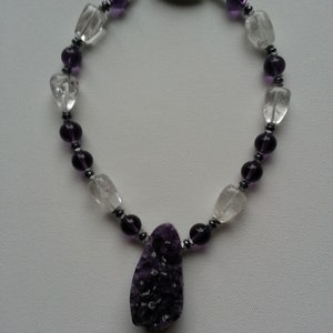 Amethyst mit Bergkristall Bild 2