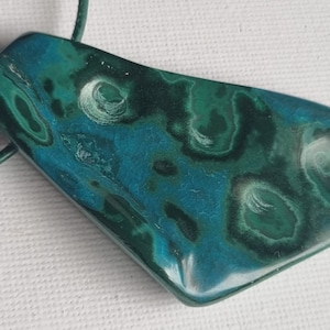 Malachite in chrysocolla, extraordinary and beautiful.