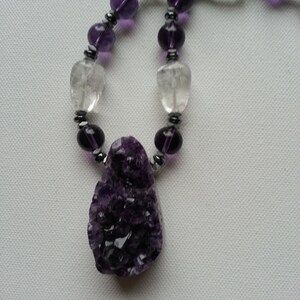 Amethyst mit Bergkristall Bild 4