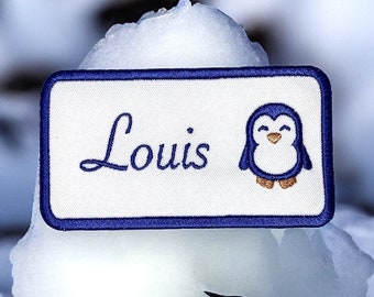 Prénom au choix brodé sur patch forme nuage, couleur prénom au choix, police d'écriture au choix, option thermocollant ou non - France