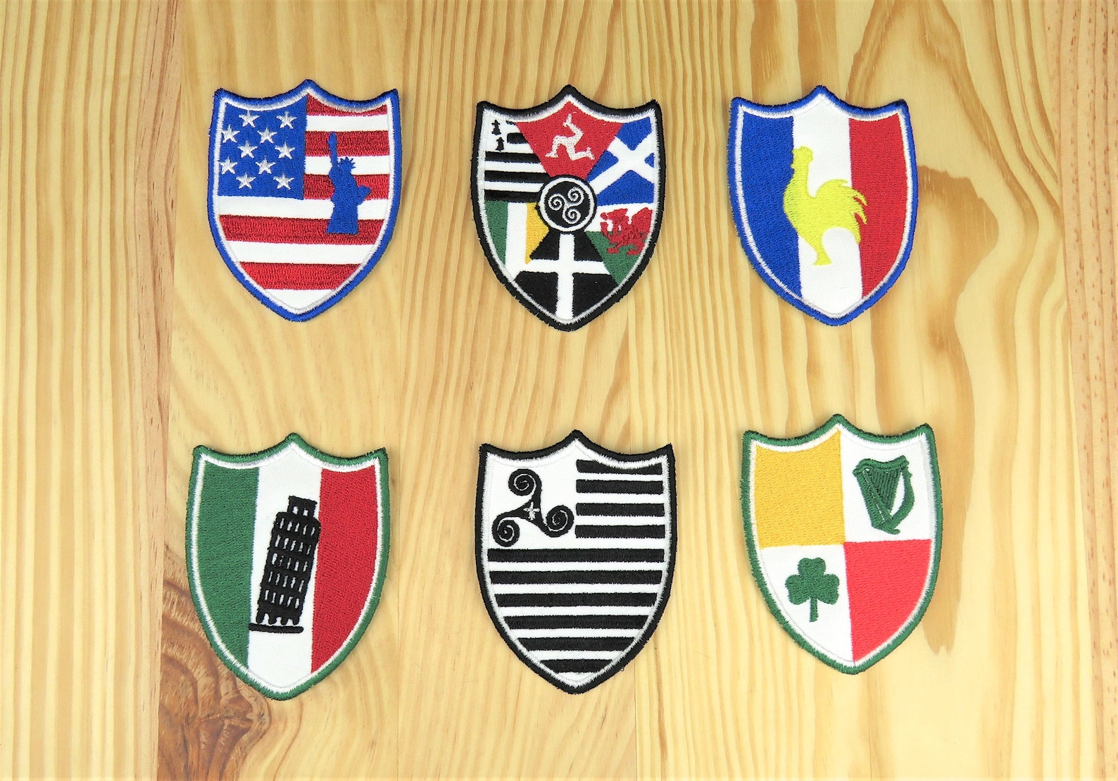 Patch écusson Drapeau Corse - 5x8 Cm - Fixation Mâle/femelle - Accessoire Couture Et Customisation