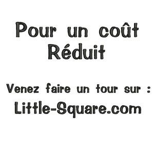 Orque Rectangle. Fil Soyeux, Prénom Brodé et Tissu au choix. 10.55.5cm image 6