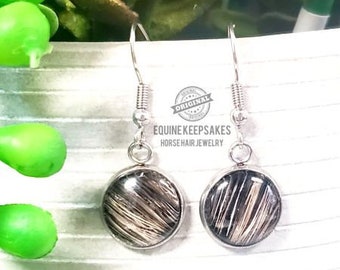 Horse Hair Earrings by Equine Keepsakes