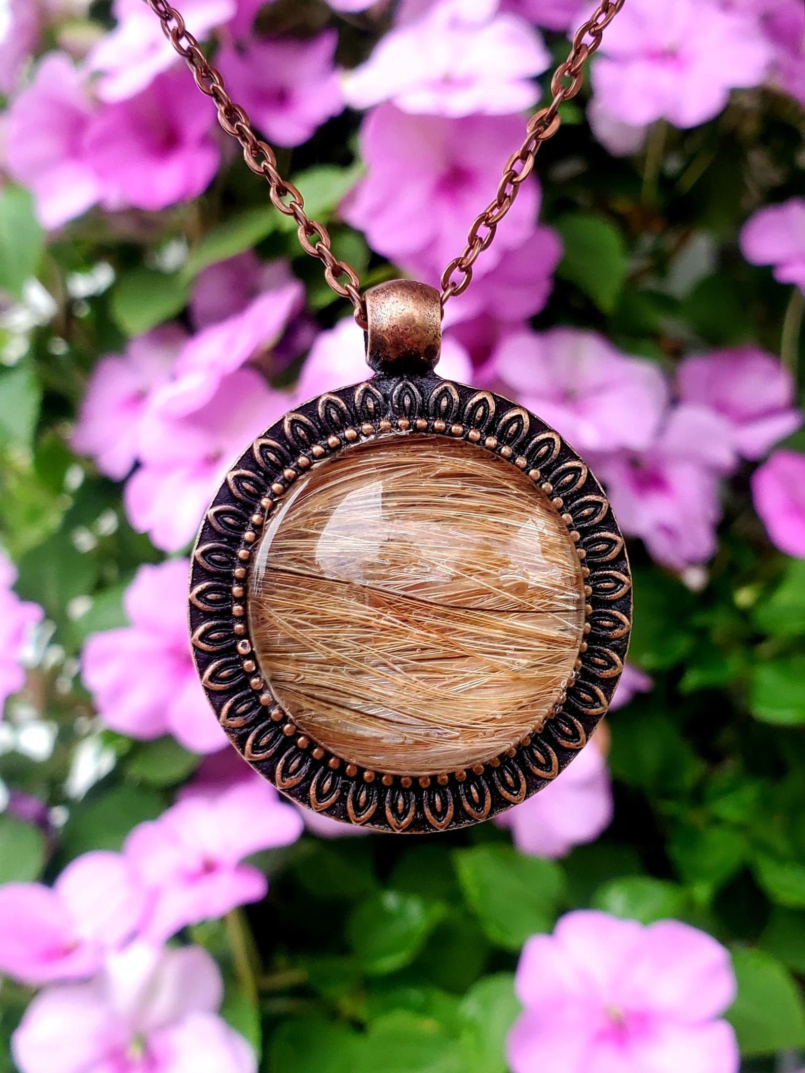 Flower Shaped Horse Hair Necklace by Equine Keepsakes Etsy