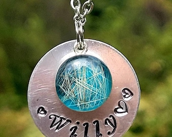Horse Hair Keepsake Necklace: Sterling Silver Charm, Equine Memorial