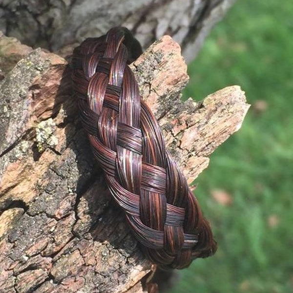 Custom Woven Horse Hair Bracelet Braided by Equine Keepsakes