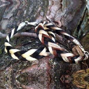 Custom Chevron Horse Hair Bracelet Braided by Equine Keepsakes