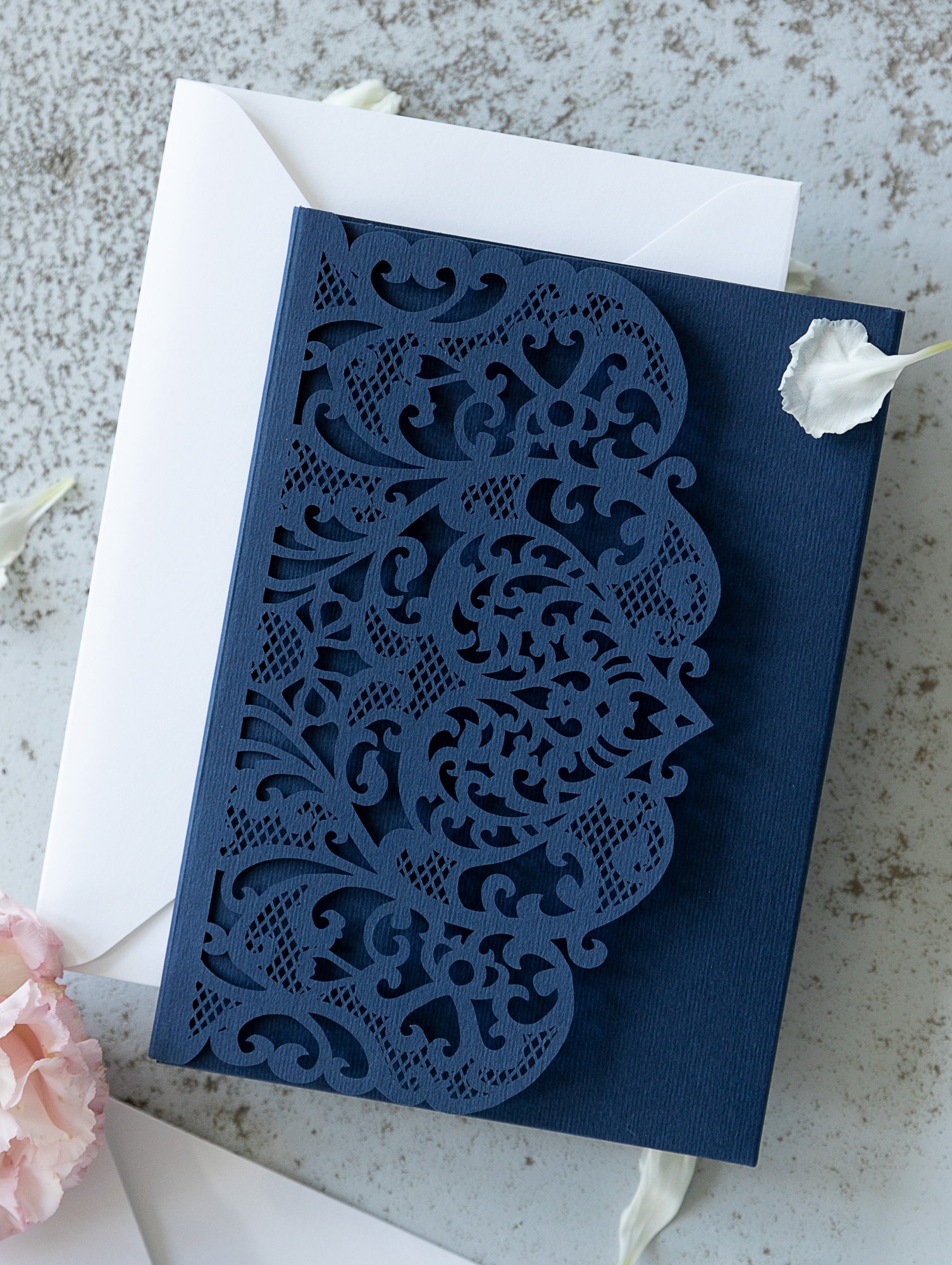 Laser Cut Covers Envelope Wedding Invitations DIY Laser Cut Invitation Wedding Birthday Baptism Wedding Cards