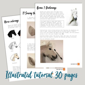 Happy Little Horse Hobby horse PDF sewing pattern and tutorial DIY Stick Horse pattern Now also in German image 2