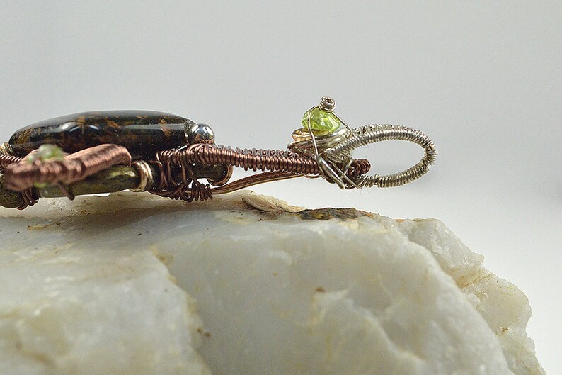 Antique Cross Key with Jasper
