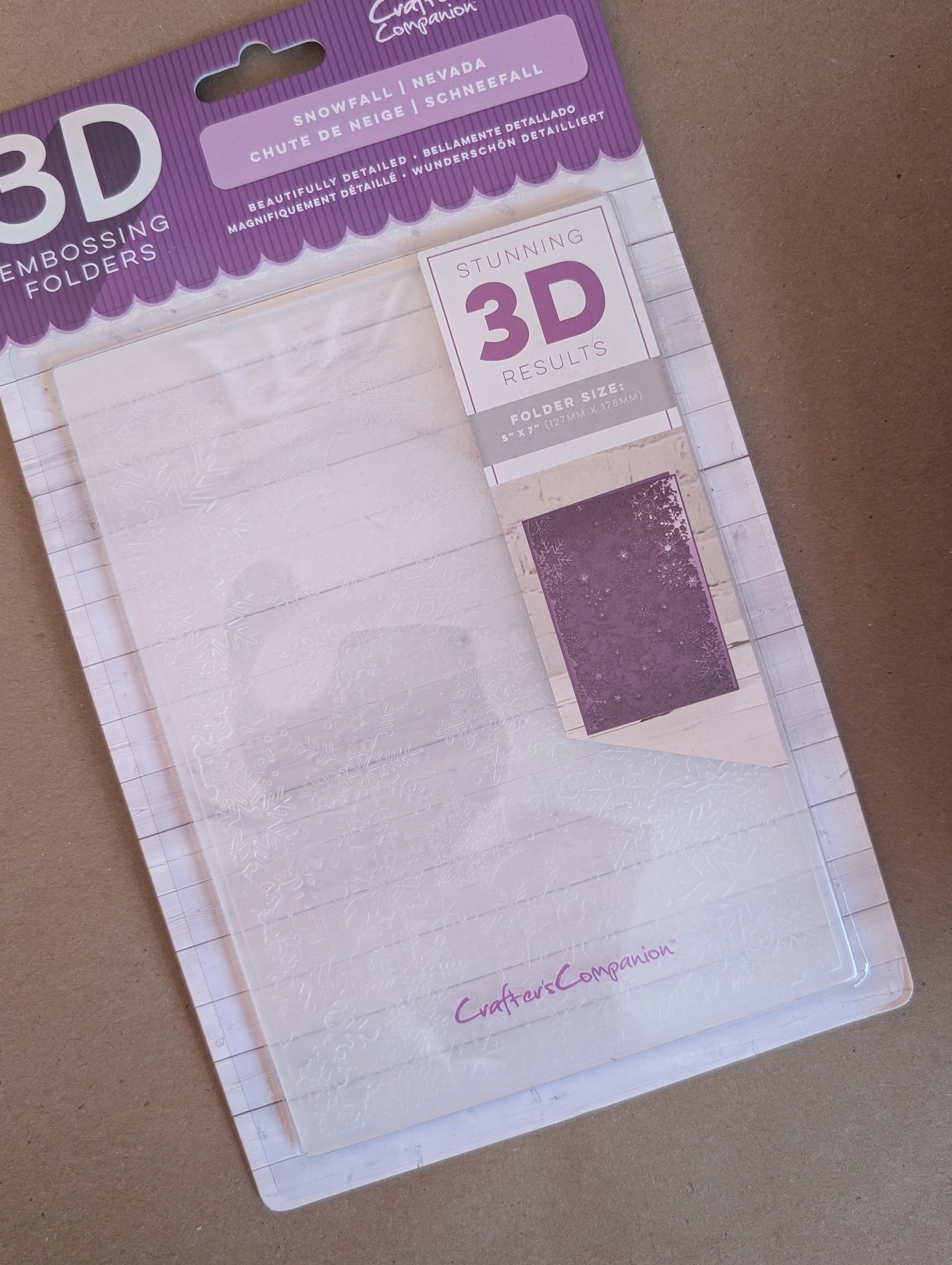 Crafter's Companion 3D Embossing Folder - Etsy